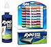 Expo 2 Low-Odor Dry Erase Markers, Chisel Tip, 16-Pack, Assorted Colors (81045) with Expo Whiteboard / Dry Erase Board Liquid Cleaner, 8-ounce and Expo Whiteboard Eraser, 5 1/8-inch