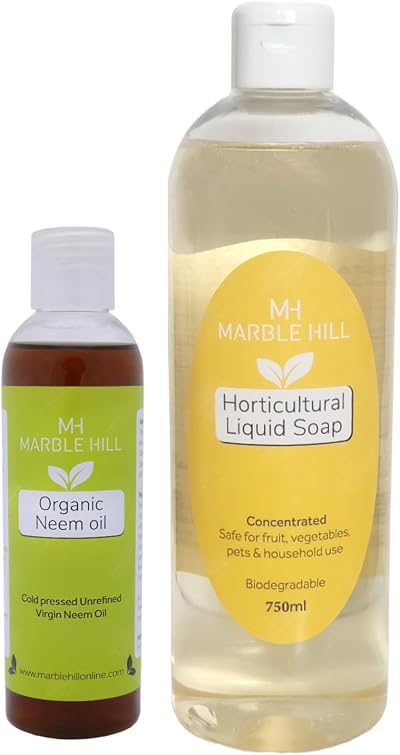 Marble Hill Horticultural Liquid Soap 750ml + Neem Oil 200ml Bundle