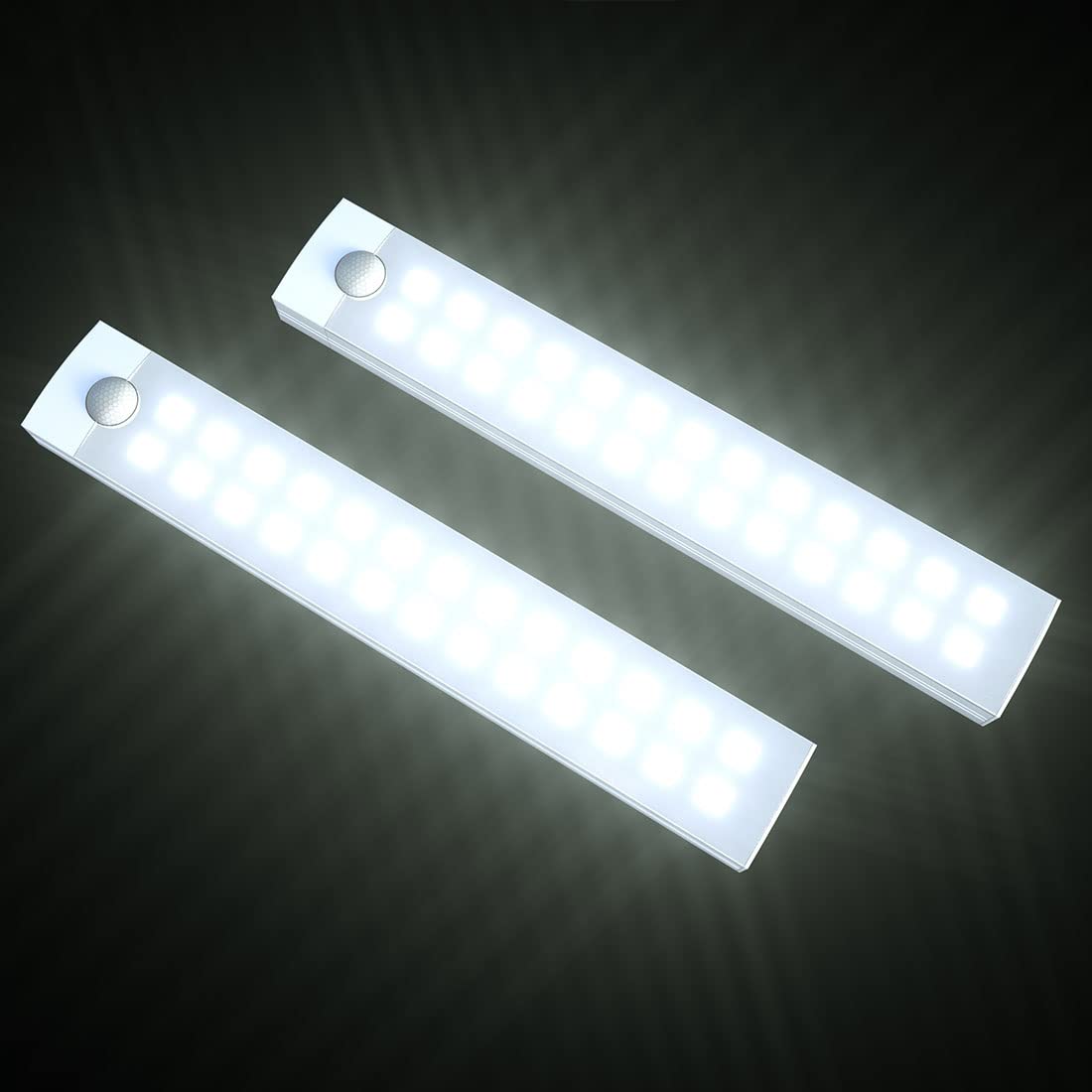 Under Cupboard Kitchen Lights, Under Cabinet Closet Undercounter Wardrobe Cupboard Under Counter Cabinet Lights, Motion Sensor Lights Indoor Rechargeable Led Strip Light for Kitchen