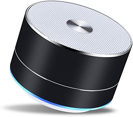 Foxica Mini 6-hour Play Time Atmosphere Enhanced Bluetooth Speaker with Big Sound, Super-Portable Wireless Speaker with Built-in Mic for iPhone, iPad, Samsung, Pixel, Laptops and More (black)