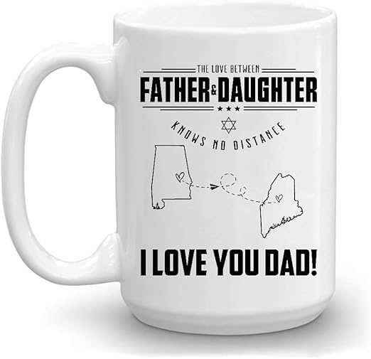 the love between father and daughter knows no distance mug