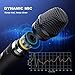 Yooson Wireless Microphone System, Rechargeable Dynamic Cordless Vocal Microphone with 6.35mm Plug Receiver for Karaoke, Party, Wedding, Churching, Stage Performance, Presentation and More.Metal Black