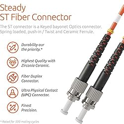 LC to ST Fiber Patch Cable Multimode Duplex - 1m