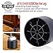 iPrimio Bed Risers - Round, 3 Inch Lift, Heavy Duty, 4 Pack, Up to 10000lbs - Raising Blocks, Furniture Lifts for College Dorm Rooms, Couches, Tables, Desk - Safe, Sturdy
