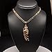 Gold Plated Saint Jude Pendant Necklace Figaro 26