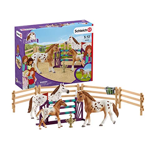 SCHLEICH Lisa's Tournament Training with Appaloosas