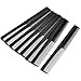 BBTO 8 Pack Plastic Hairdressing Styling Combs, 6.89 Inch Unbreakable Pocket Fine Tooth Hair Comb for Salon and Hotel Hair Care Tools (Black)