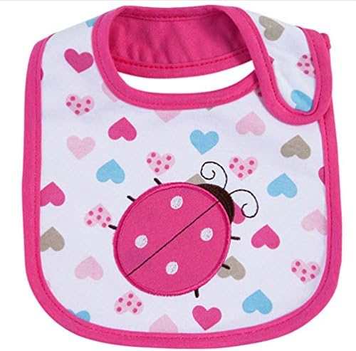 Ladybug Newborns Infant 0-3 years Baby Bibs Waterproof Soft Saliva Towels Newborn Wear Burp Cloths