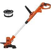 BLACK+DECKER Weed Wacker with Auto Feed, 14-Inch 2 in 1 String Trimmer Lawn Edger, Powerful 6.5-Amp Lightweight Electric Weed Eater (BESTA510)