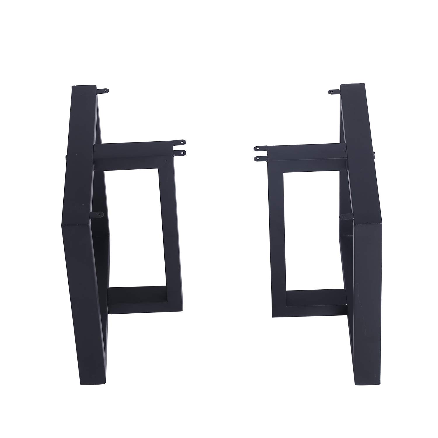 MBQQ Furniture Legs 15.7”Height 17.5”Wide Rustic Decory T Shape Table Legs,Heavy Duty Metal Desk Legs,Dining Table Legs,Industrial Modern, DIY Cast Iron Bench Legs