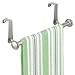 iDesign York Metal Over the Cabinet Dish and Hand Towel Bar Holder for Kitchen, Bathroom, 3