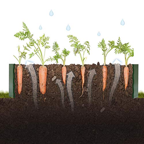 FOYUEE Metal Raised Garden Bed Kit Elevated Planter Box Outdoor Patio Frame for Vegetables 4' x 3' x 1', Green - Thumbnail 5