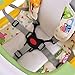 Costzon Baby High Chair, 3 in 1 Convertible Play Table Set, Booster Rocking Seat with Removable Feeding Tray, 5-Point Harness, Lockable Wheels (Yellow)