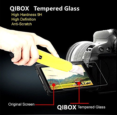 Glass Screen Protector for Nikon D3400 D3300 D3200 D3100 DSLR Camera, QIBOX Anti-Bubble Anti-scratch Anti-fingerprint Ultra-clear 9H Tempered Glass Shield[3 packs] - Thumbnail 3