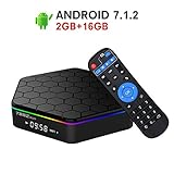 2018 Model Android 7.1 TV Box,Z Plus Android TV Box Amlogic S912 Octa Core 2GB RAM 16GB ROM Support Dual WiFi 2.4G/5GHz Ethernet 1000M LAN 64-Bit H.265 Bluetooth 4.0 True 4K 3D Mini PC TV Boxes