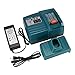 POWERAXIS Charger for Makita DC18RA DC18SC DC1803 DC1804 DC14SA, Fit for Makita 7.2V-18V Ni-CD/Ni-MH battery and Makita BL1430 BL1830 14.4V and 18V Li-ion Battery
