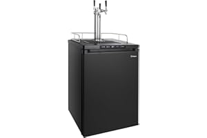 Kegco Kegerator 24" Wide Triple Tap Black Digital Beer Dispenser K309B-3