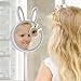 Excelvan Vanity Makeup Mirror with Light and Storage Table Lamp, 90 Degrees for Angle Adjustment with 7X Magnifier, 3-in-1 Design USB Cable Included