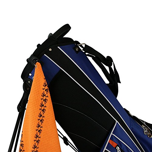 Frogger Golf Microfiber Waffle TRAX Towel with Bag LatchIt, Aqua Green