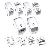 10 Pieces Chrome Hand Control Switch Housing Caps For Harley Touring 1996-2013