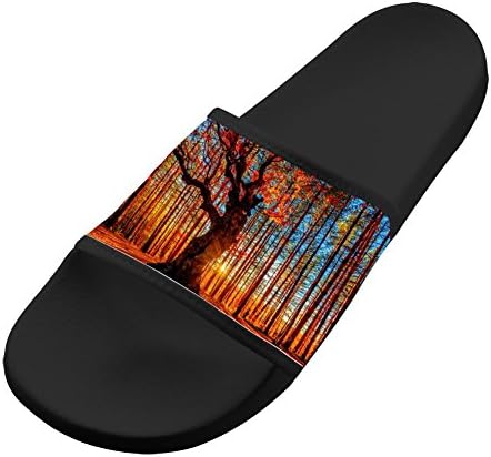 Hawaii Slippers Antiskid Shower Couple Flip-flop Fall Woods Shoes Outdoor Flat Sandals Adult 10 D(M) US