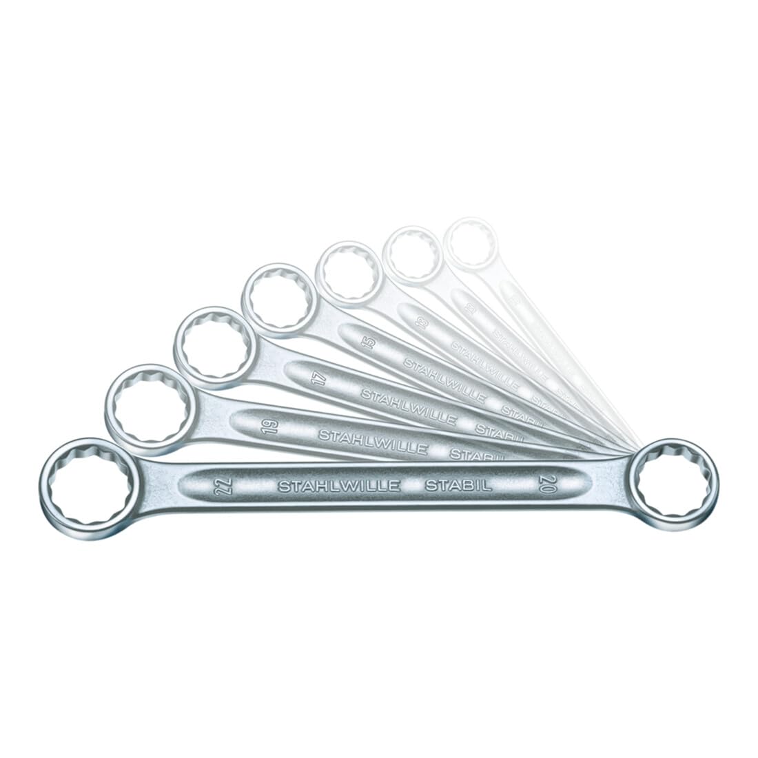 Stahlwille 96410501 21 Stahlwillestabil Double Ended Ring Spanner, 21/10 Size