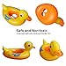 Jellydog Duck Baby Floats, Cool Squawking Baby Inflatable Pool Float, Kids Summer Swim Ring, Safe Seat Boat for Age 1-3 Years