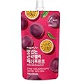 Sugarlolo Konjac Sweet Passion Fruit Jelly Snack - Vegan Jello with Zero Sugar | Only 4 Calories per Pouch | Low Calorie Korean Snacks | 5.29 Oz (150g) | 10 Pack