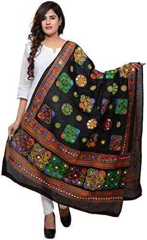 Banjara Women's Cotton Stoles & Dupattas Kutchi Chakachak