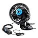 Tvird Negative Ions Car Fan 12V Cooling air Fan with Powerful Adjustable Speed, 360 Degree Rotatable Windshield and Suction Cup Air Circulator for SUV RV Boat Auto Vehicles Golf