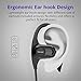Bluetooth Headphones IPX7 Waterproof Sport Earbuds, Tronsmart Hi-Fi Stereo Wireless Earphones for Running Gym Work Out, w/Mic 5-10 Hrs Playtime CVC6.0 Passive Noise Cancelling Headsets for PC/Cell/TV