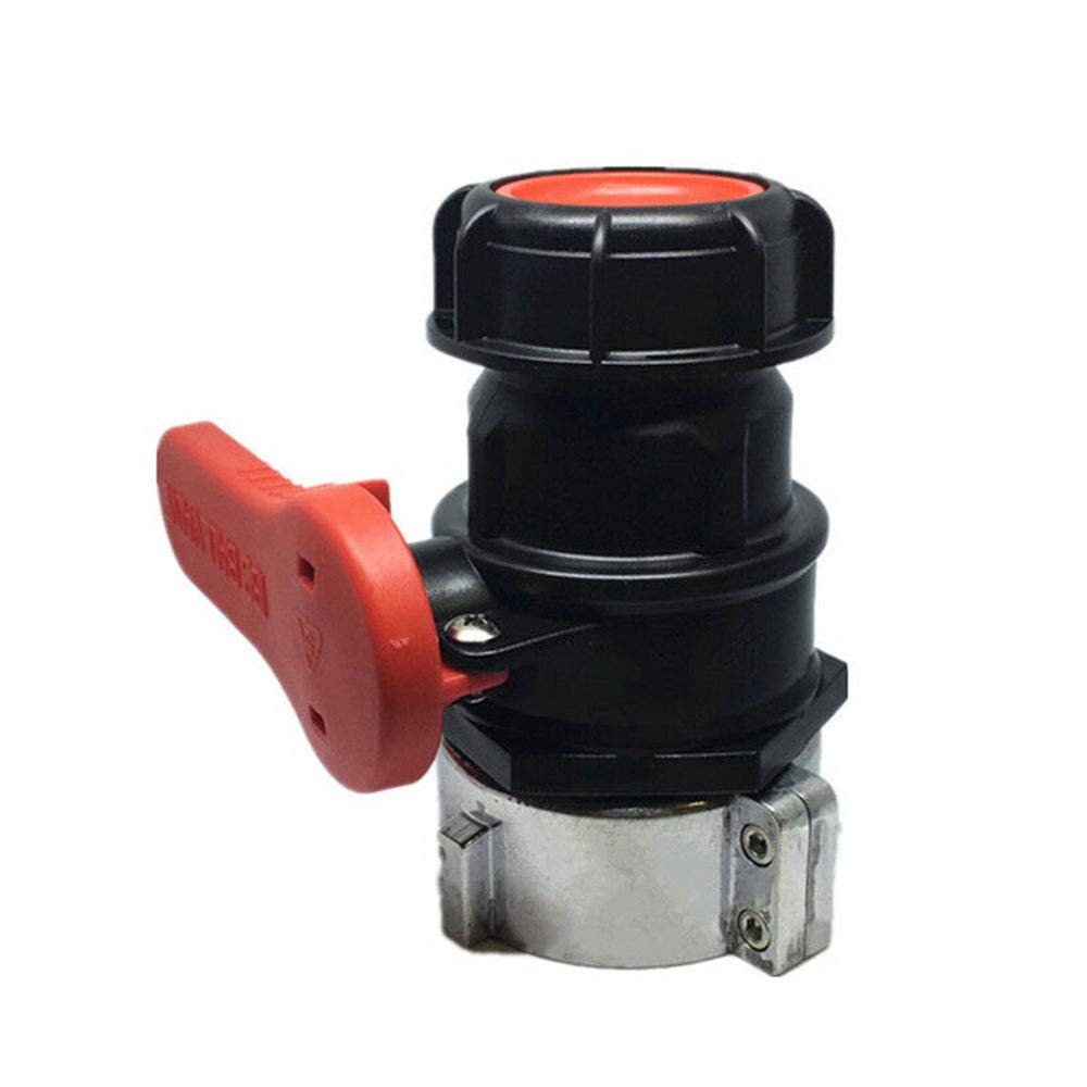 IBC Tote Tank 75mm Coarse Thread Adapter Ball Cap Valve Container NPT DN50