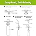 Sink Soap Dispenser, Cozzine Stainless Steel Kitchen Soap Dispenser, Large Capacity 17 OZ Bottle, 3.15 Inch Threaded Tube for Thick Deck Installation, Zinc Alloy Nozzle, Chrome Finish