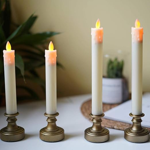 Amazon Com Qilichz Realistic Battery Operated Flameless Led