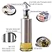 W·Z 11oz Olive Oil Dispenser, Stainless Steel Protecting 320ml Drip-Free Vinegar and Soy Sauce bottle Set of 2 for Kitchen (KA10010)
