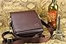 Elegantstunning Men's Genuine Leather/PU Authentic Kangaroo Kingdom Shoulder Messenger Bag