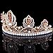 FUMUD King crown Bridal Tiaras Crowns Crystal Rhinestone Queen diadema Bridal Wedding Accessories Headpiece Headband Wedding Tiara
