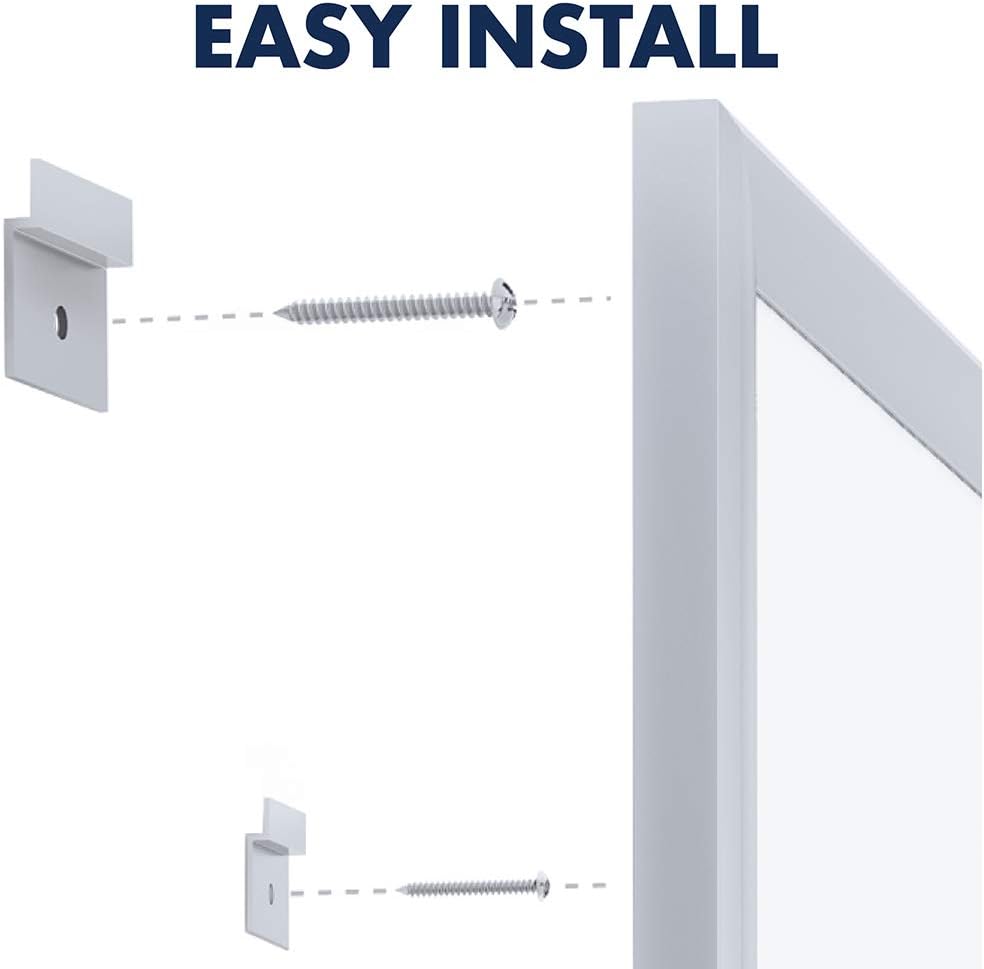 Quartet Magnetic Whiteboard, 8' x 4' White Board, Nano-Clean, Silver Aluminum Frame (SM538) : Office Products