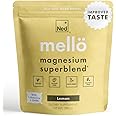 Mellö Magnesium Supplement Superblend Powder - Magnesium Glycinate with L-Theanine, GABA, and 70 Trace Minerals - Supports Sleep, Relaxation, Balanced Energy - Lemon Flavor, 30 Servings