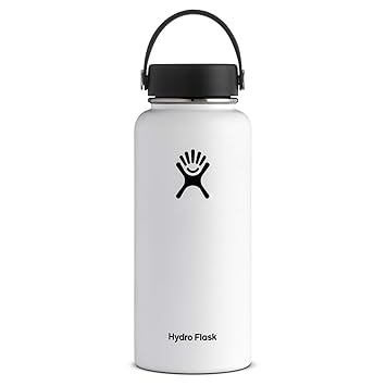 Hydro Flask Water Bottle – Stainless Steel & Vacuum Insulated – Wide Mouth with Leak Proof Flex Cap – 32 oz, Jade