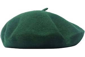 AIYUE Women Men Wool French Beret Solid Color Warm Beanie Hat Artist Painter Fancy Dress Costumes