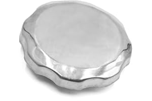 ACROPIX Universal Motorcycle Scooter Fuel Tank Gas Cap Cover Protector for GX340 390 Engine Silver Tone Metal Car Parts