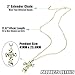 FINREZIO Pink Cubic Zirconia Cross Pendant Necklace for Women Gold-Plated Chain Necklace Jewelry Gift
