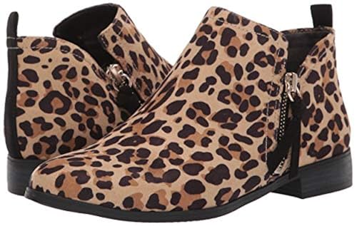 Scholl's Shoes womens Rate Zip Booties Ankle Boot, Tan Black