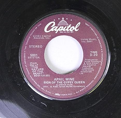 April Wine 45 Rpm Sign Of The Gypsy Queen Crash And Burn Amazon Com Music As the cold wind blows in the dead of night when she looks at me and i hear her sigh where do you go my gyps. april wine 45 rpm sign of the gypsy