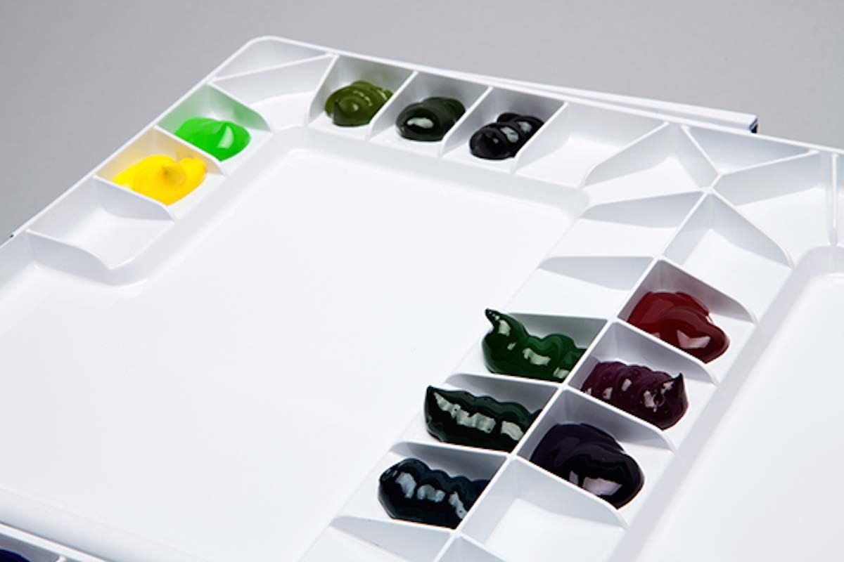 Studio Palette for Watercolor Bullet Proof Glass 55 Watercolors, Black - Image 4