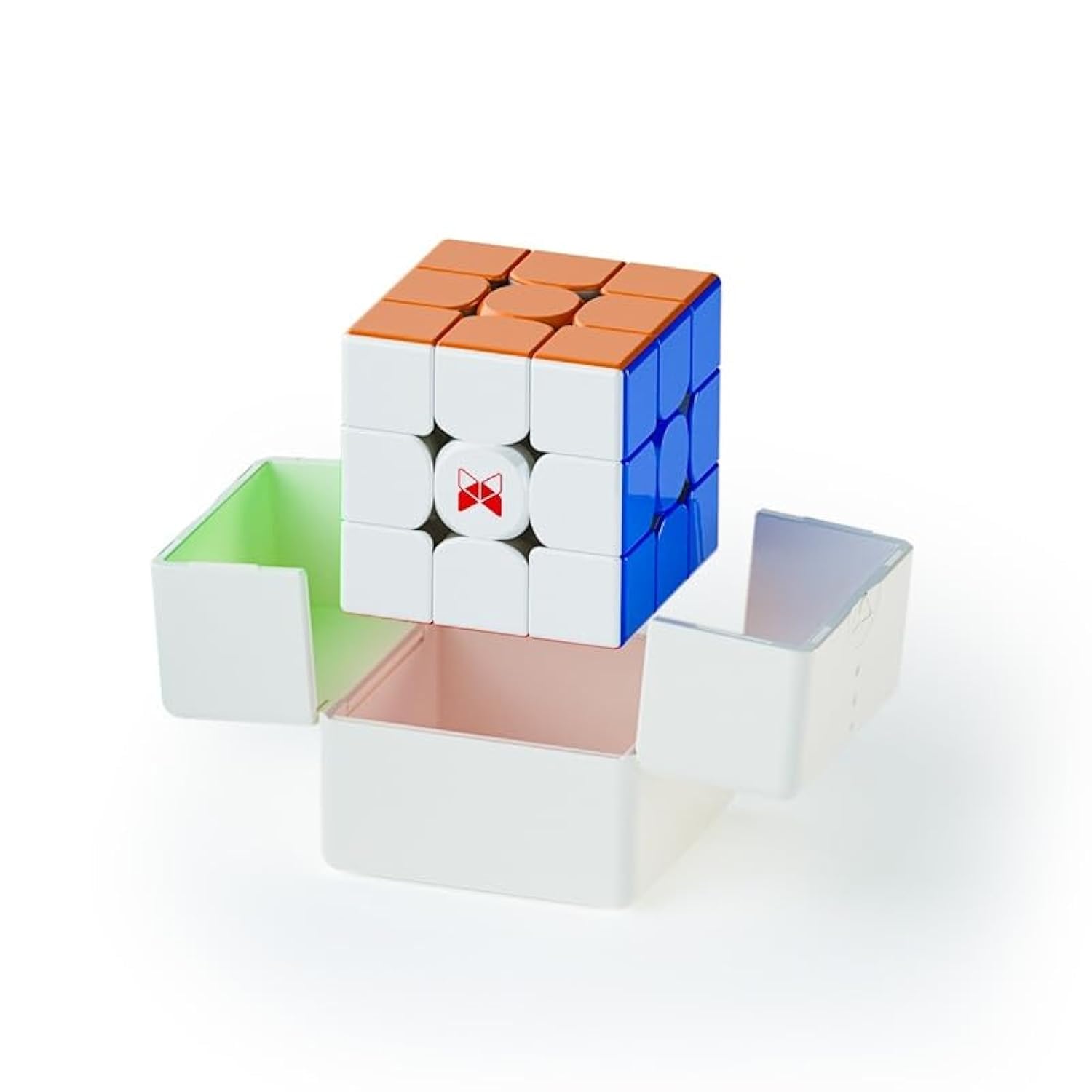 Bukefuno QY Tornado V4 M 3x3 Flagship Magnetic Speed Magic Cube 2024 QY Toys Man Tornado V4M 3x3x3 Stickerless Cubes Puzzle(Magnetic Core Flagship)