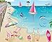 18 Inch Doll Playscene, Reversible Beach and Fashion Runway Scenes Perfect for 18 Inch American Girl Dolls & More! Beach & Runway Playscene