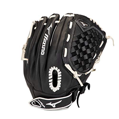 Mizuno GPSL1200F3 Prospect Select Fastpitch Softball Glove 12", Right Hand Throw, BLACK