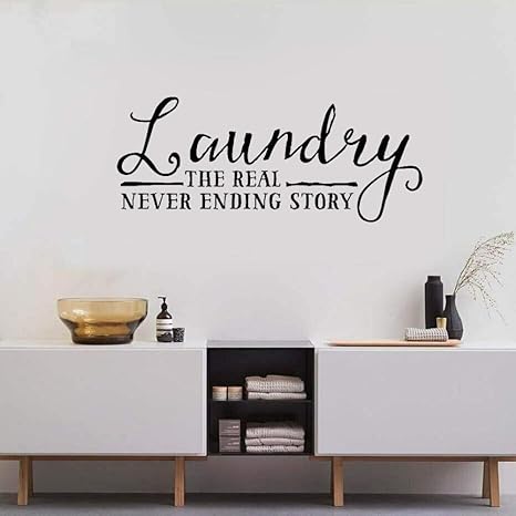 Pegatina De Pared Decoración De La Sala De Lavandería Etiqueta De La